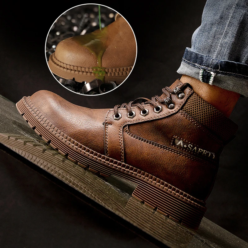 Unisex Steel Toe Indestructible Work Sneakers - Anti-Puncture, Anti-Smash, Non-Slip Safety Shoes