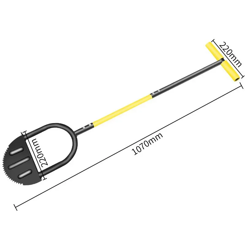 New Half Moon Edger Manual Trimming Shovel Half Moon Lawn Mowing Weeding Tools Serrated Edger Lawn Tool Landscaping Edging Tools 6