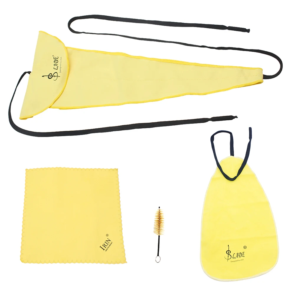 Saxophone Cleaning Kit Care Repair Tools Cleaning Cloths + Mouthpiece Brush Parts Woodwind Instrument Accessories