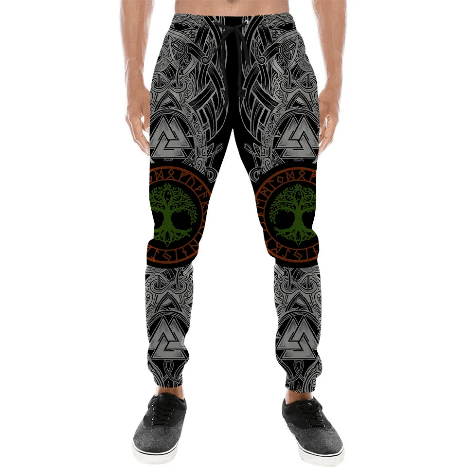 Long Trousers Odin Raven Tattoo 3D Printed Men Sweatpants Vintage Street Pants Harajuku Y2k Fashion Casual Joggers Man Clothing 3