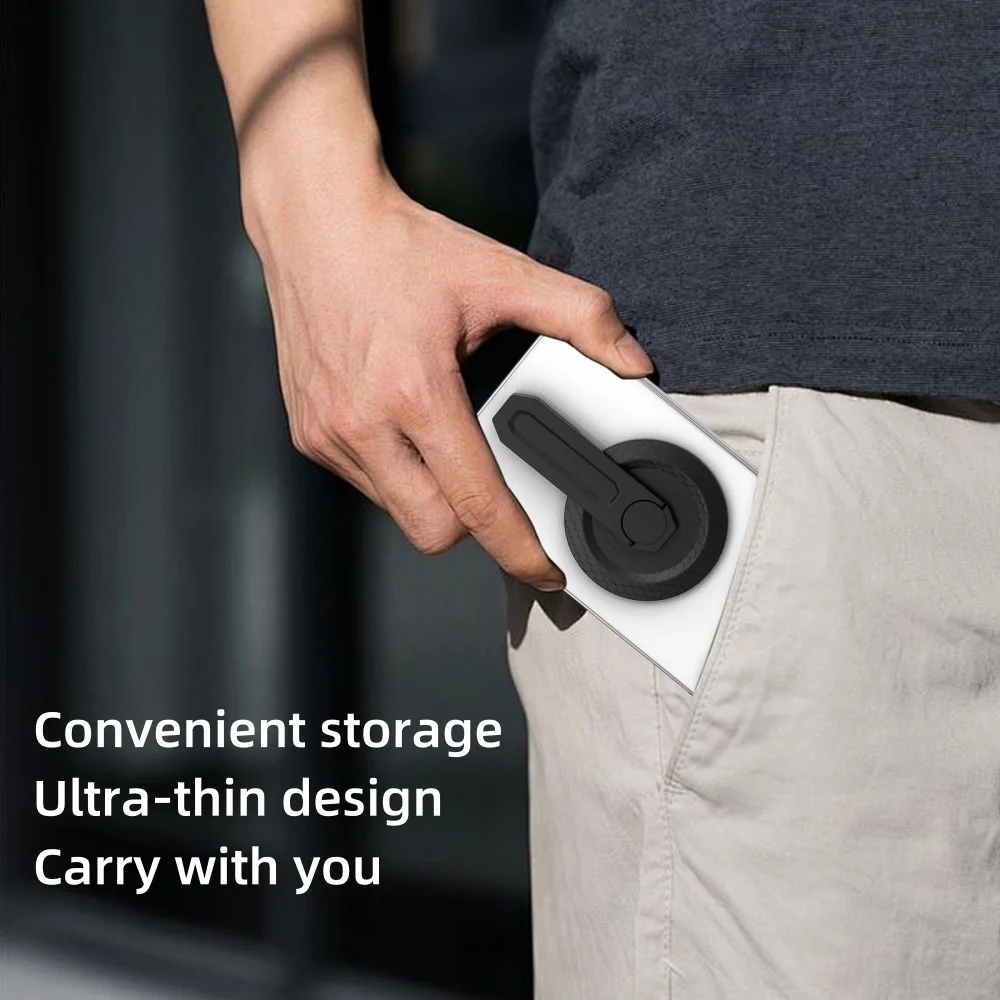 For MagSafe Phone Grip Magnetic Phone Holder Rotatable Phone Holder Strap Compatible With IPhone 17 16 15 14 13 For Samsung