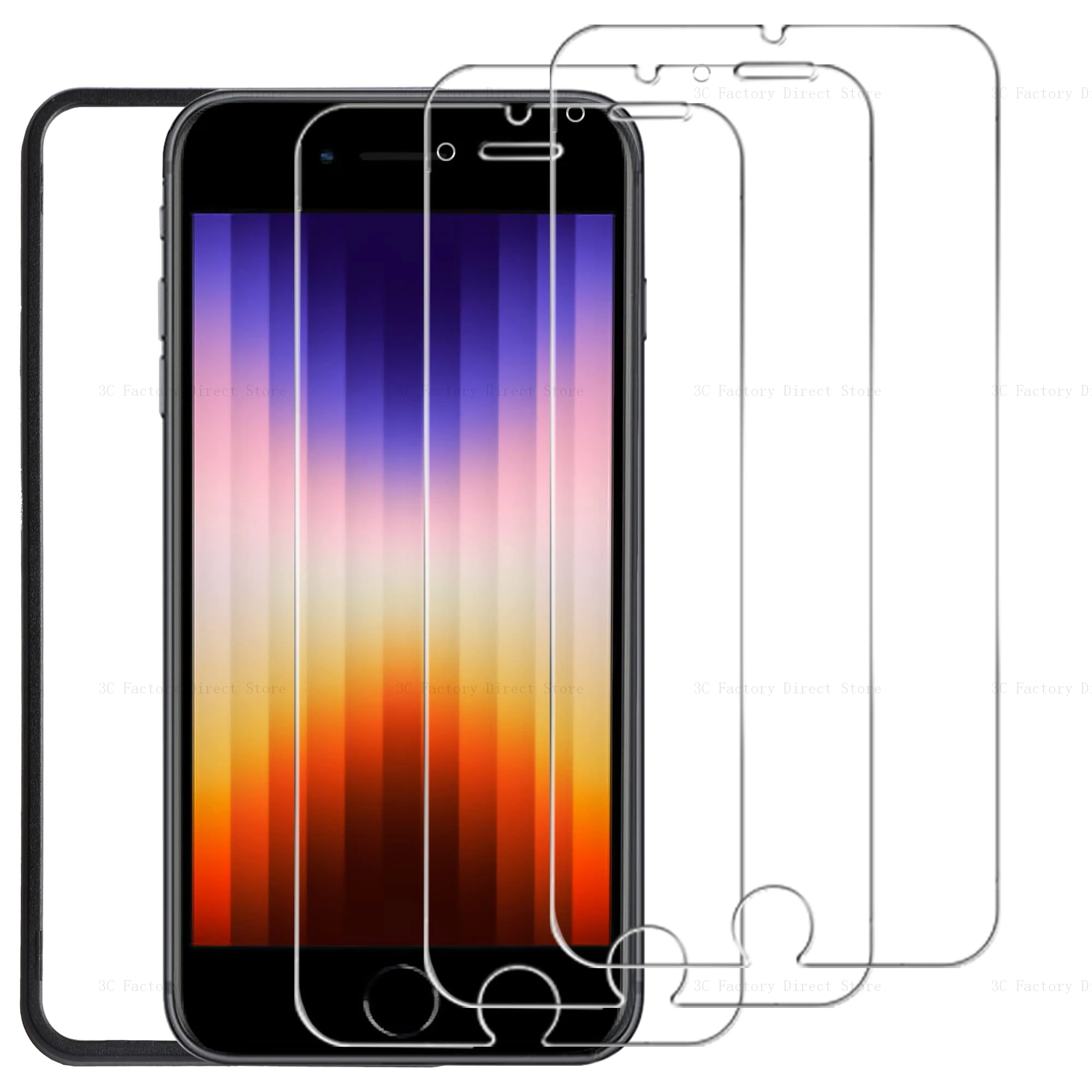 

Protect Your Phone Screen with 3pcs HD Tempered Glass Screen Protector for iPhone 14 13 12 11 Pro Max 8 7 Plus XR Xs Max