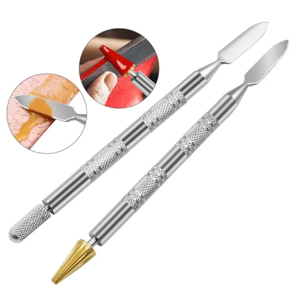 Leather Tools Leather Craft Tools Leather Edge Oil Painting Pen Top Edge Dye Paint Roller Pen Applicator Speedy With 2 Head Craft Tool