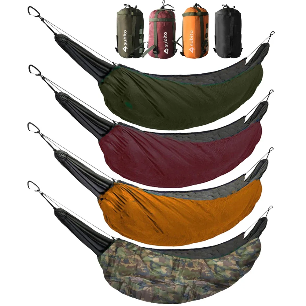 

Insulation Hammock Cover with Storage Bag Warm Hammock Cover Adjustable Soft for Outdoor Hiking Survival Travel