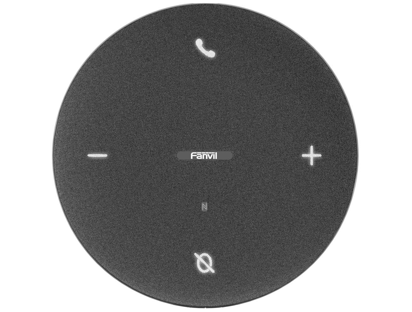 Speakerphone for conferences via NFC/Bluetooth wireless pairing as well as USB wired connection