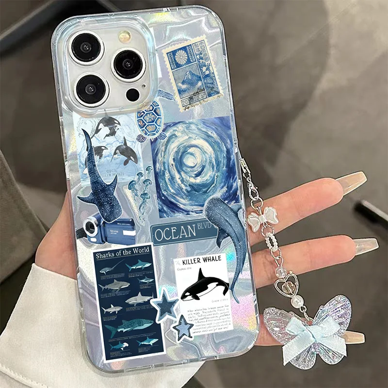 Ocean-Themed Protective Smartphone Case Cover