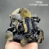1495 g Natural Pakistan red fluorescence cube black rose fluorite mineral specimens + healing quartz crystals and stones rock 2