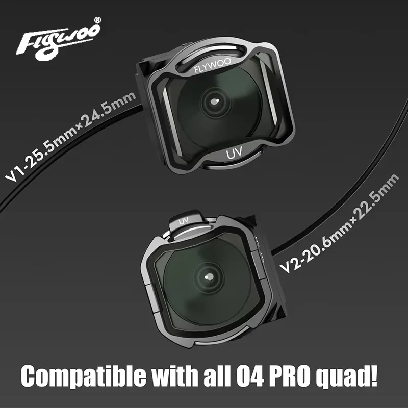 Flywoo O4 Pro 액세서리 광각 렌즈 155 ° ? ?   드론 카메라용 O4 Pro UV ND 필터 V2용 O4 pro 카메라 TPU 보호