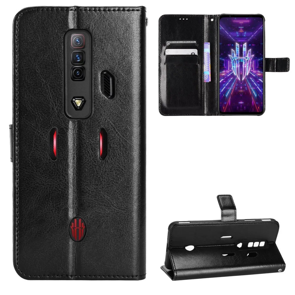 Portafoglio Moda Custodia In Pelle Pu Per Zte Nubia Red Magic 7S Flip Custodia Protettiva Per Telefono Posteriore Slot Per Schede Red Magic 7S 7S Pro