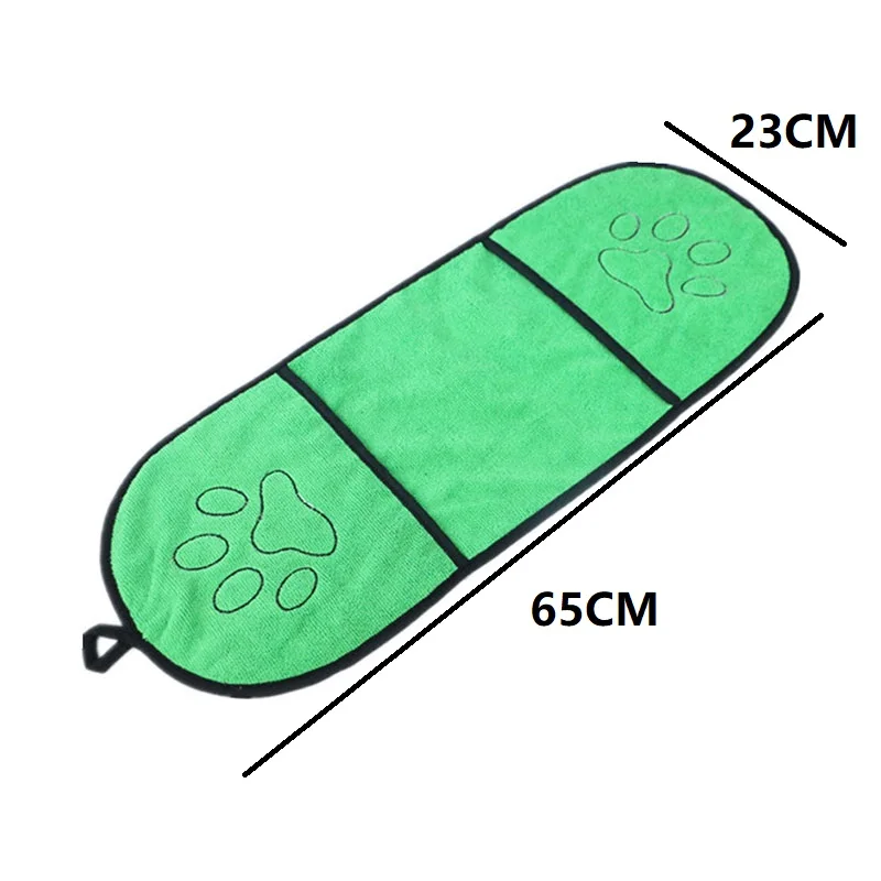 Bath Supplies Pet Bath Towel Quick-Drying Absorbent Microfiber Big Dog Puppy Cat Bathrobe CWMJ05 2