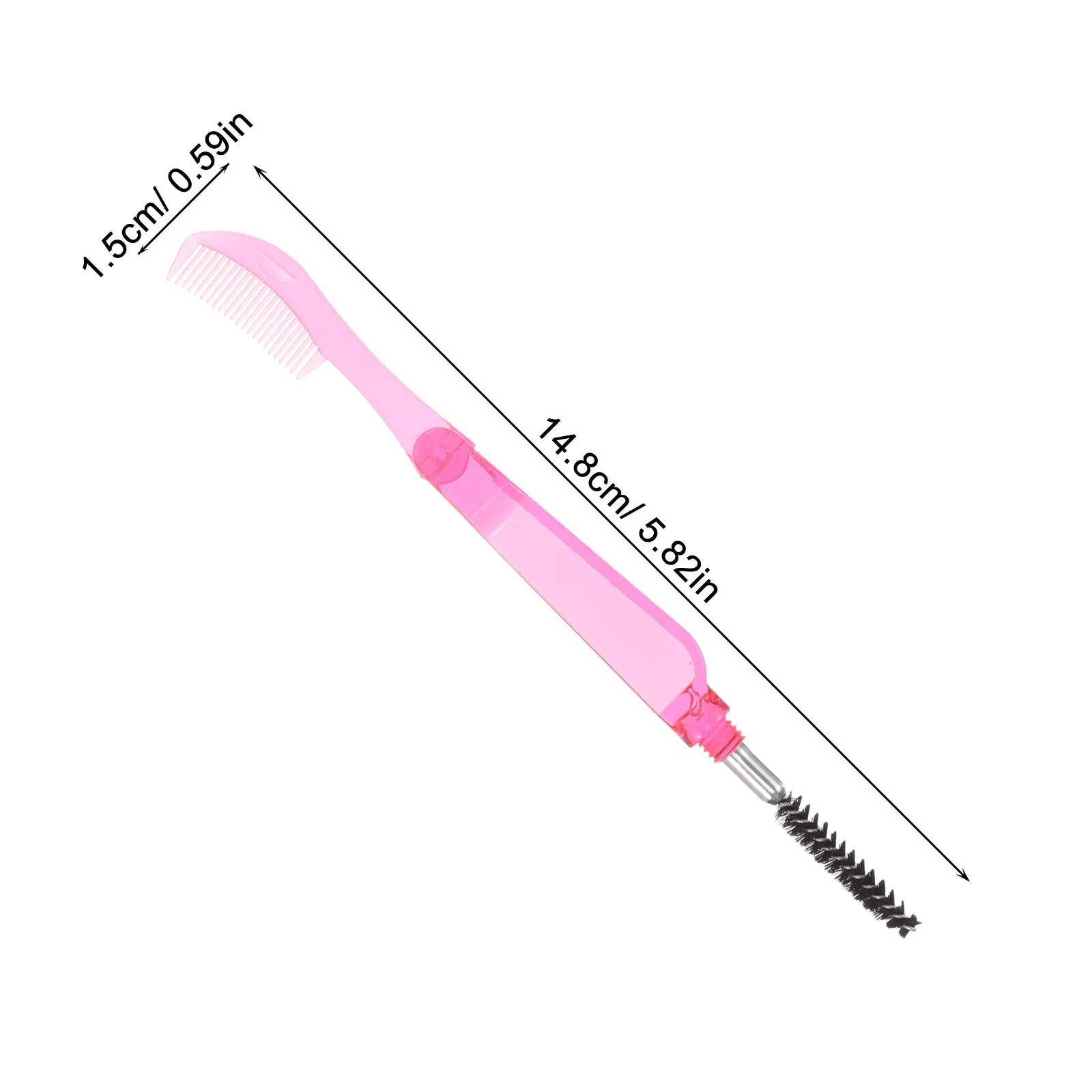 레드 폴딩 2in1 듀얼 헤드 속눈썹 빗 래쉬 브러쉬 분리기 눈썹 정리 도구 메이크업 애플리케이터 뷰티 도구