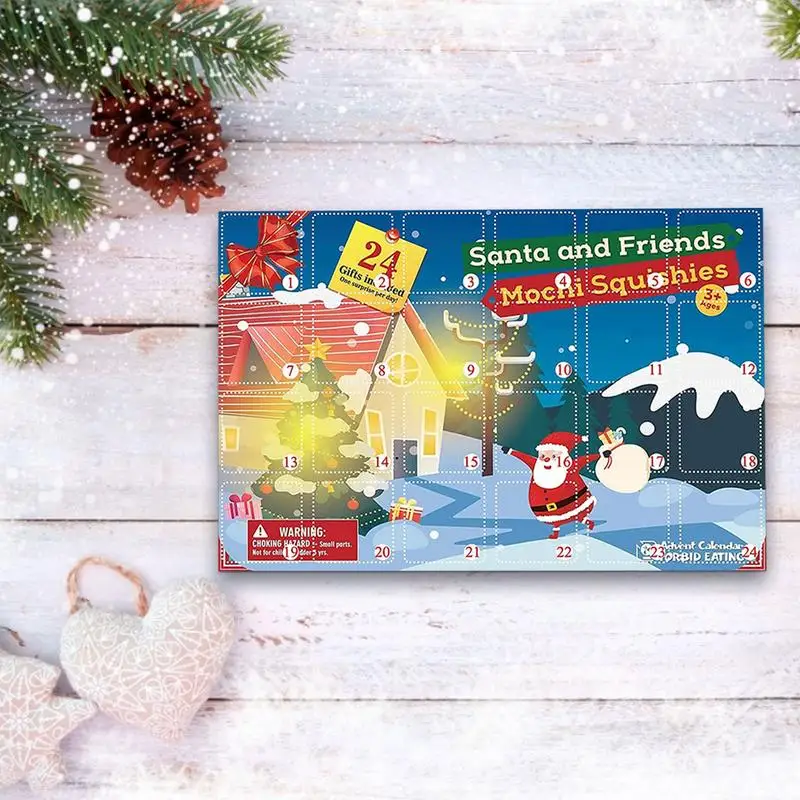 Christmas Countdown Calendar 24Pcs Christmas Mini Animals Toy Kids Advent Calendar Kids Toys Animal Advent Toys