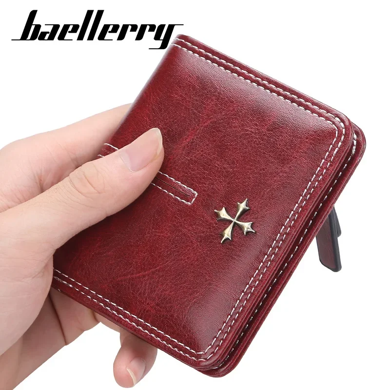 

2023 Fashion Slim Women Wallets Mini Card Holder PU Leather Short Desigh High Quality Female Purse Coin Holder Women Wallets