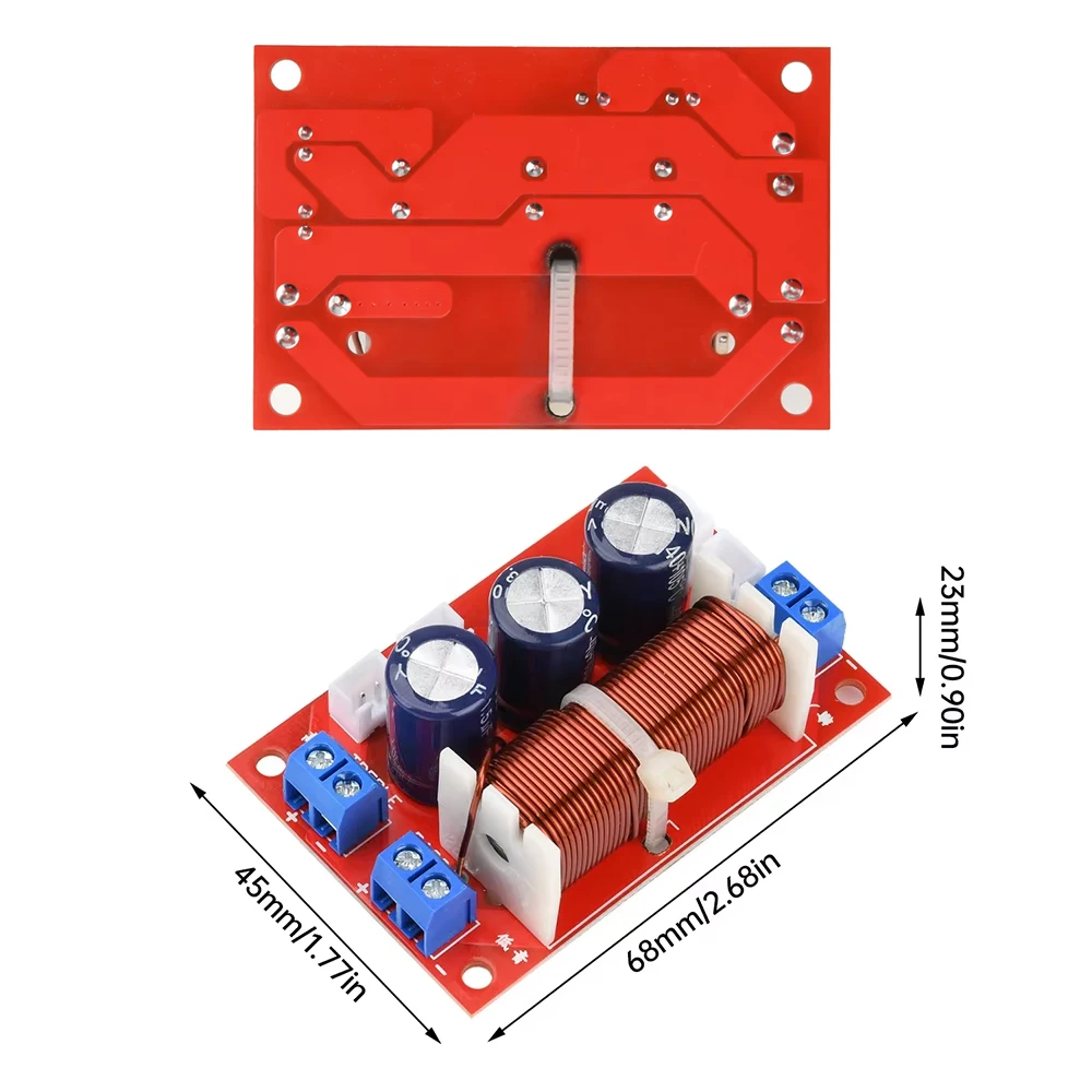 400W 2 Way Crossover Filters Module Audio Speaker Frequency Divider ...