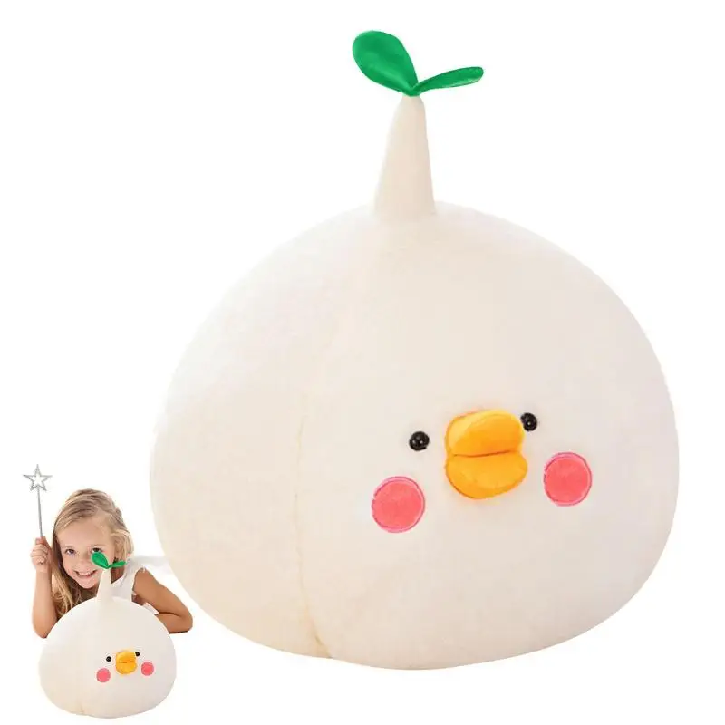 

Плюшевая игрушка для чеснока, плюшевый набивной чеснок, Реалистичная Милая утка, дизайн с горлышком, набитые искусственными плюшевыми чесноками