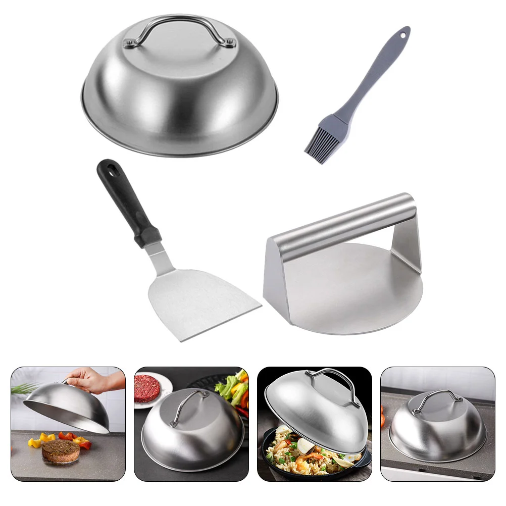 

Metal Cooking Mold Smash Burger Press Tools Squeezer Patty Making Smasher Griddle Stainless Steel Handle Maker Household