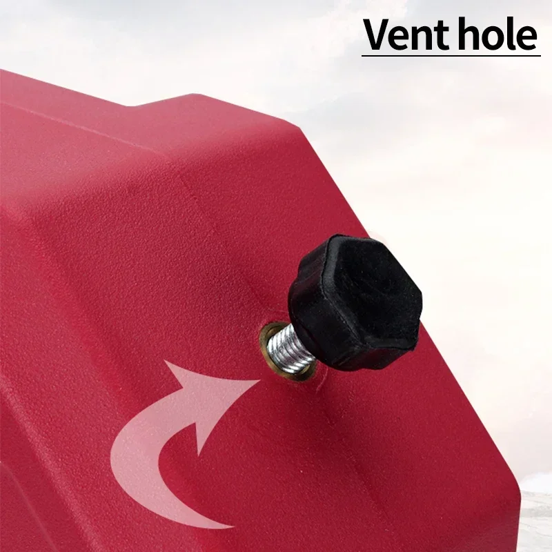 Portable Anti-Static Explosion-Proof Light Oil Drum Bucket 6.84LT 1.8 Gallon Gasoline Orange Car Spare Trailer Parts Accessories