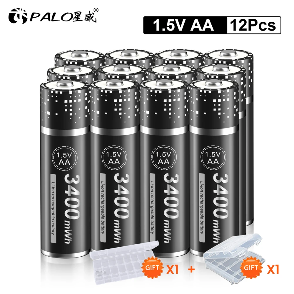 12PCS AA Battey