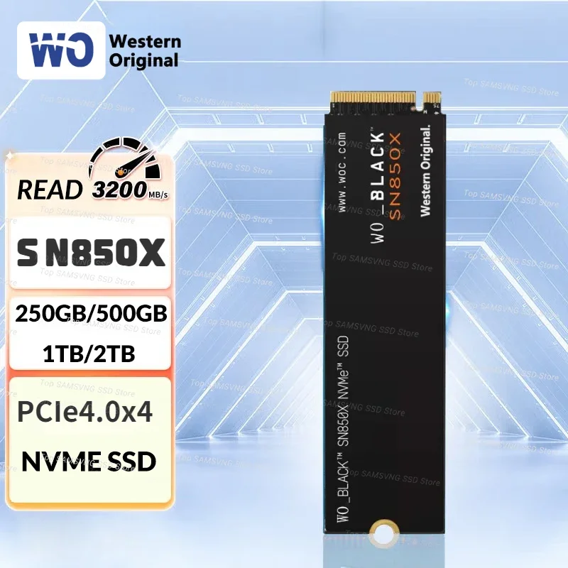 Western Original WO Green SN850X SN770 1TB 2 ТБ 500G NVMe SSD PCIe 3.0X4 M.2 2280 приводы для ноутбука, мини-ПК, ноутбука, компьютера