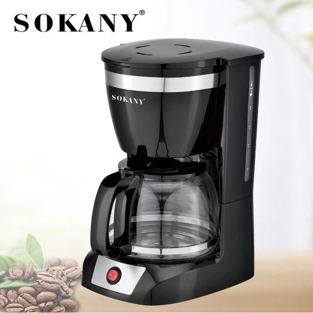 12 Cups Small Coffee Maker Coffee Machine with Reusable Filter Warming  Plate and Coffee Pot for Home and Office - AliExpress