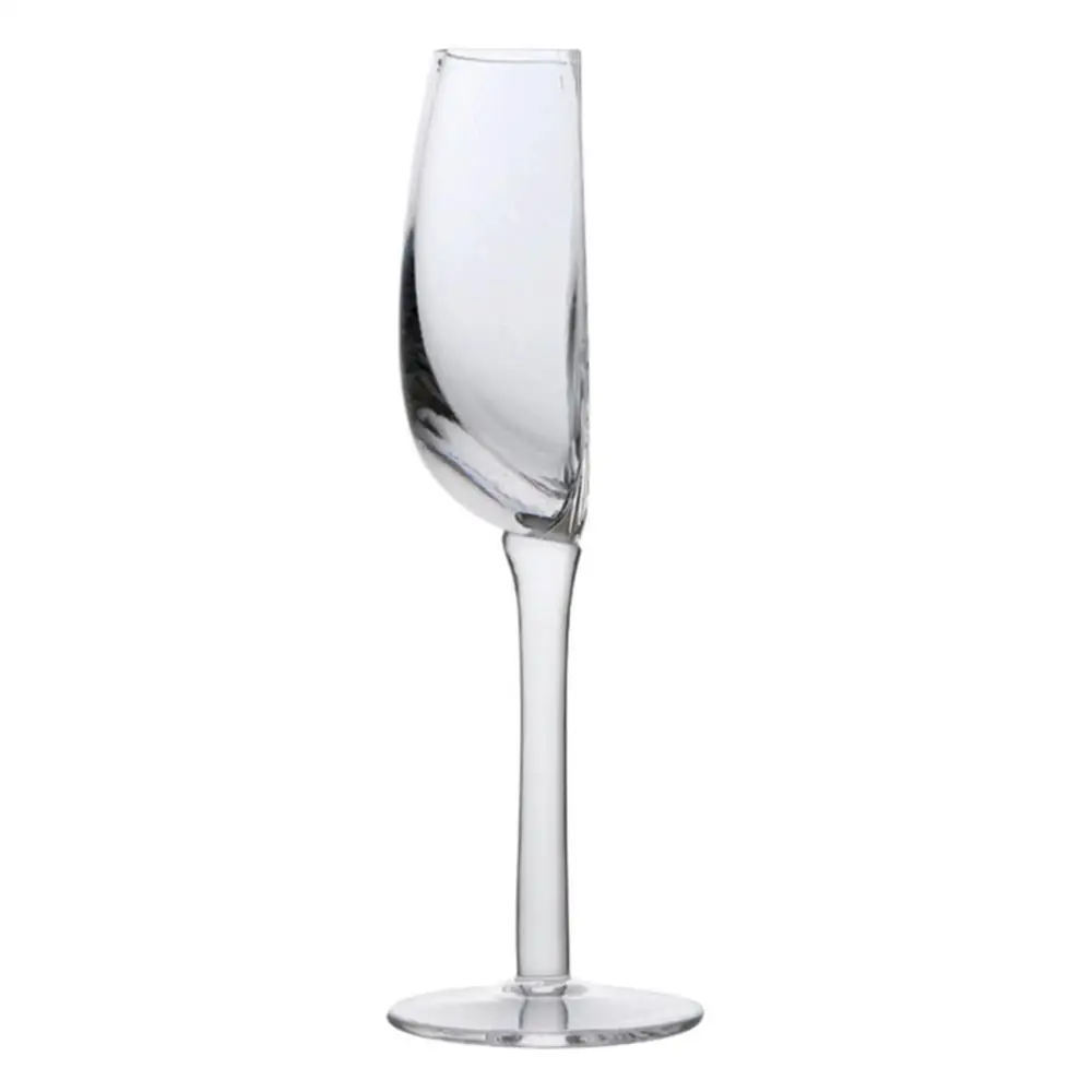 creative wine glass 140ml Half shape Crystal Glass Cups with Stem Portable Wine Cups for Birthday Party Tableware Christmas Gift