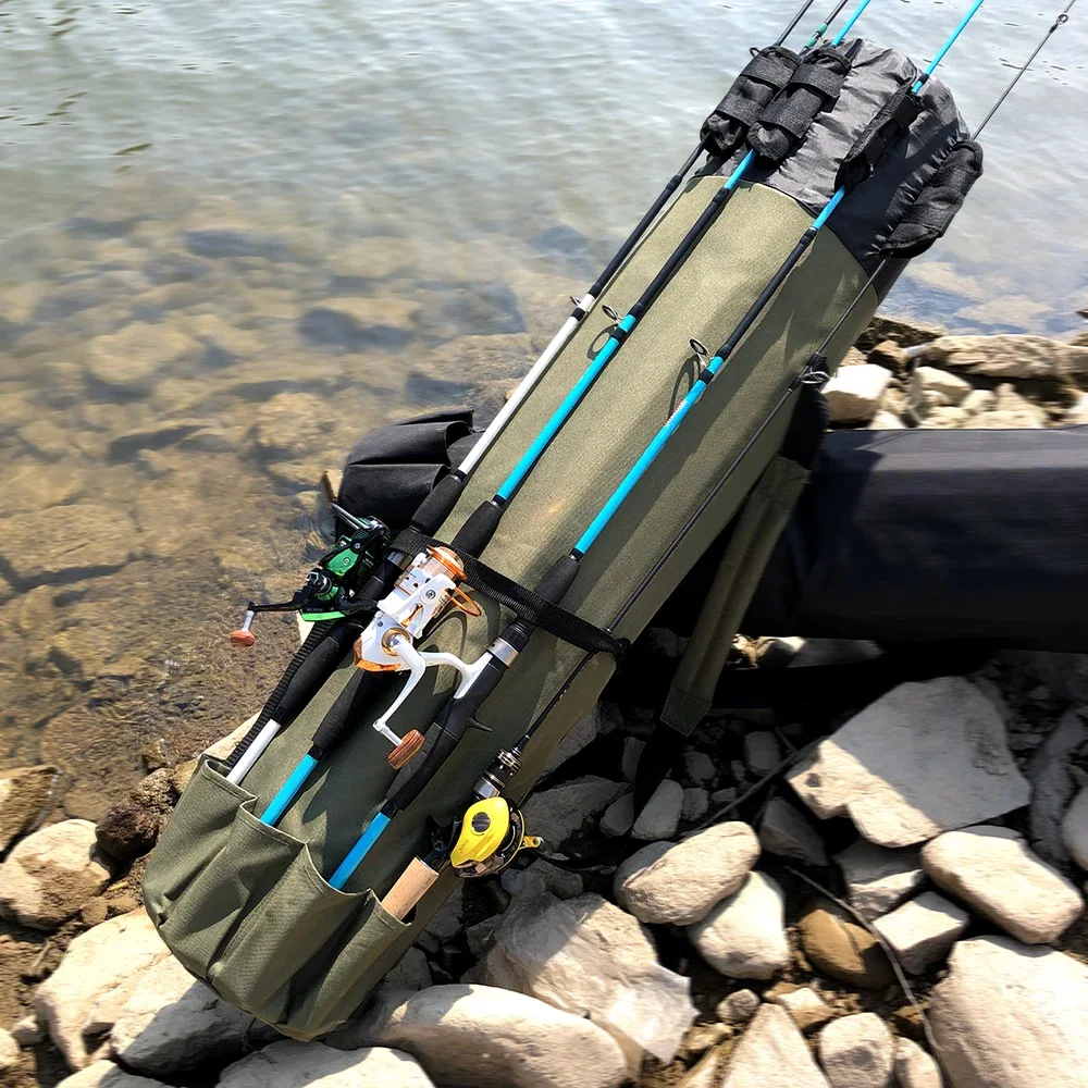 175/195cm Carp Fishing Rod Long Bag 1000d Oxford Protable Foldable Large  Waterproof Fishing Lure Tackle Storage Case Men Xa122g - Fishing Bags -  AliExpress