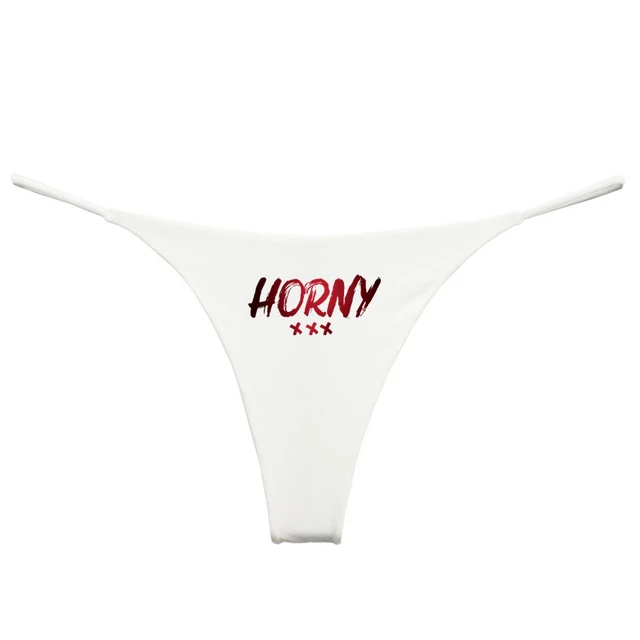 HORNY Sexy Cotton Underwear Double Layer Thin Strap Thong for Women Sports GYM Seamless Ladies Girl Panties Gift for Her 8