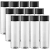 ✨ ‌6/12/24PCS Bulk Empty Plastic Reusable Juice /Water Bottles as Smoothie Bottles for Sensory Crafts and Calming Bottles 400m