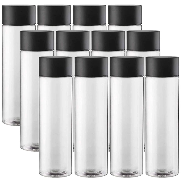 ✨ ‌6/12/24PCS Bulk Empty Plastic Reusable Juice /Water Bottles as Smoothie Bottles for Sensory Crafts and Calming Bottles 400m