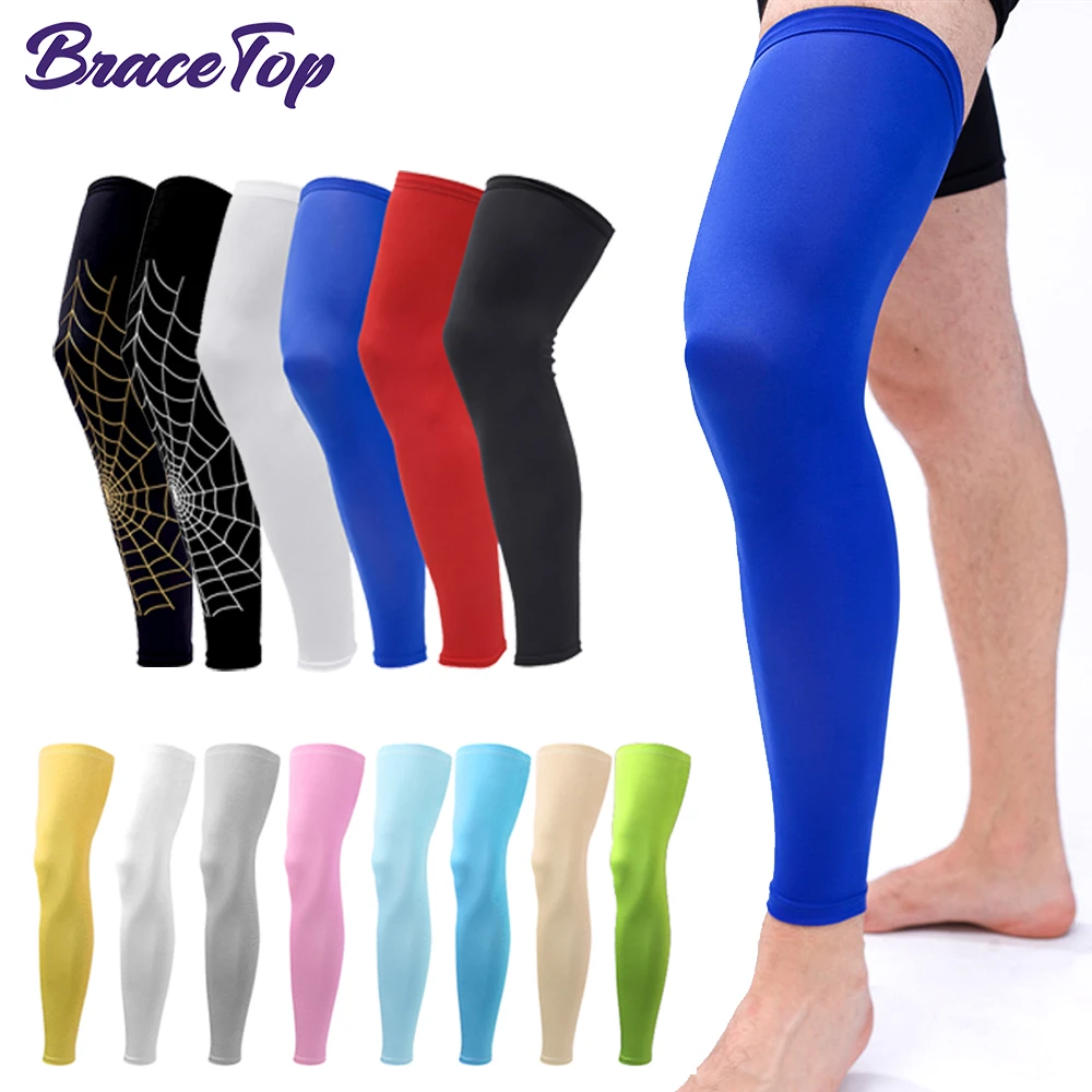 BraceTop 1 Pair Lengthen Compression Legwarmers Basketball Football