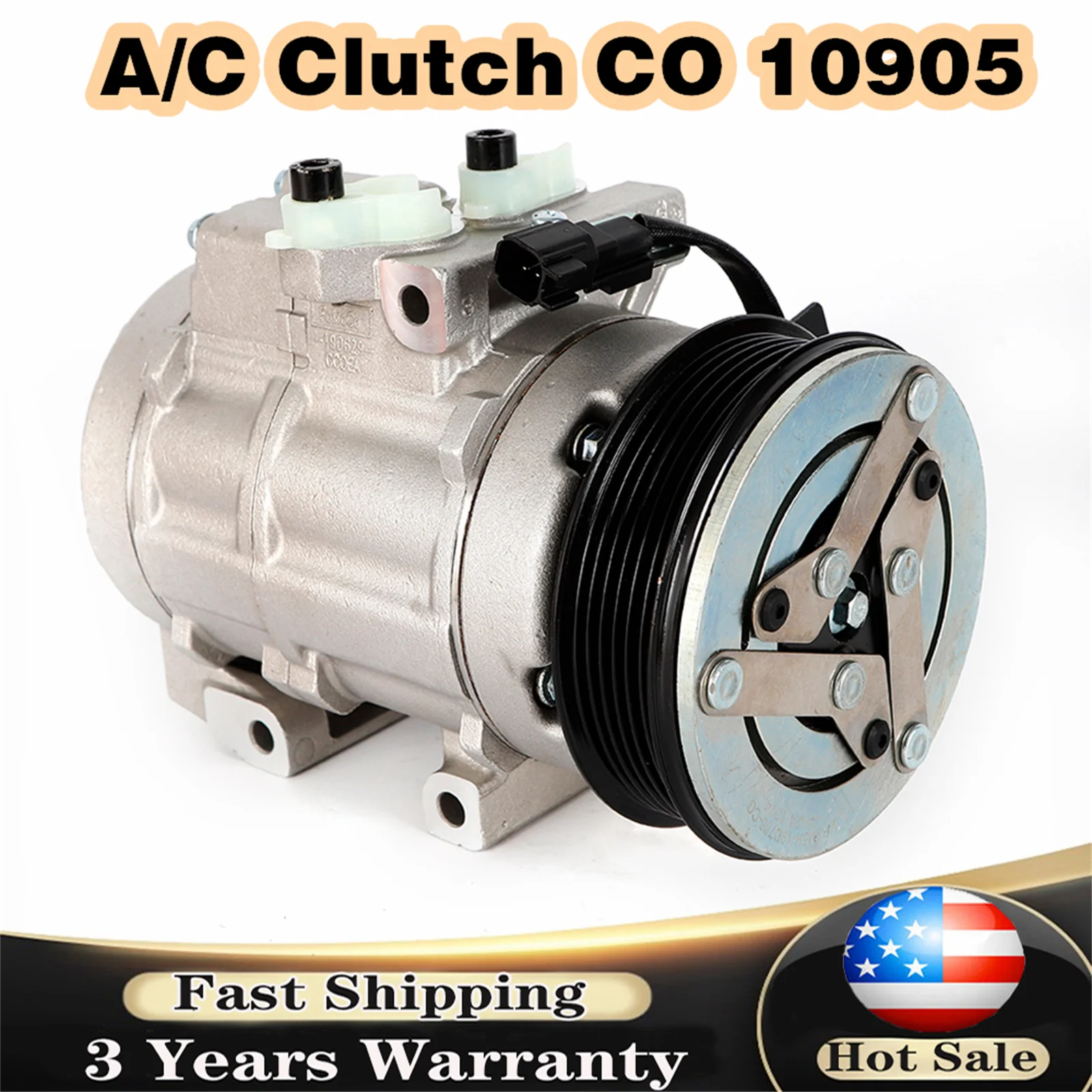 

Компрессор кондиционера A/C сцепление CO 10905 для Ford Expedition/250/ 350/ 450/550 & Lincoln F-150/Navigator 2007-2014