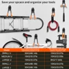 10 PCS Heavy Duty Metal Hook Wall Mount Hook Stand Bicycle Garage Organizer Anti-slip Storage Hook for Ladders Garden Tool 4