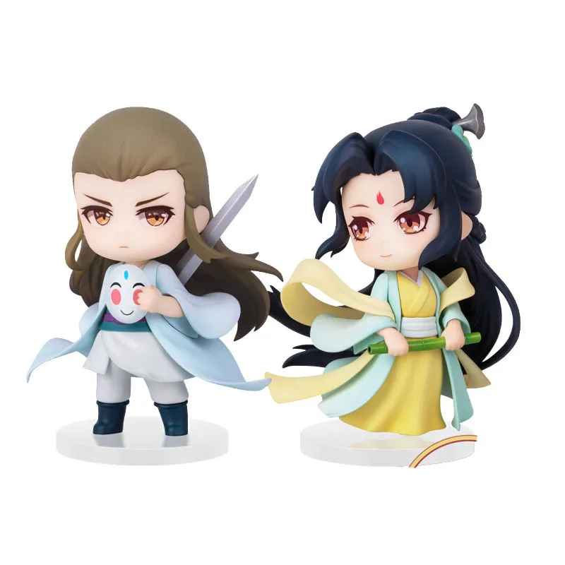

Fox Spirit Matchmaker Original Anime Figures Q Version Wang Quan Baye and Dong Fang Huaizhu Action Figures Toys for Kids Gifts