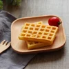 Natural Wood 12Cm Cookies Tray Round Wooden Plate Dessert Snack Tray Kitchen Baby Plate Cup Tray Bowls Plates Trays Home Decor 6