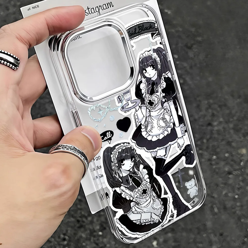Japanese Cute Anime Maid Soft Phone Case - Hot Design Protective Cover