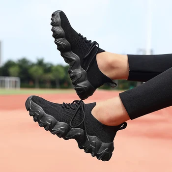 أحذية نسائية شبكية جديدة تصميم عصري مرن مريح ومسامي ومناسب لأحذية التدريب على التوازن في الاستوديو 5