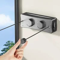 5.1m Retractable Clothes Hanger Laundry Drying Clothesline Stainless Steel Cloth Rack Wall Mounted Washing Clothes 1