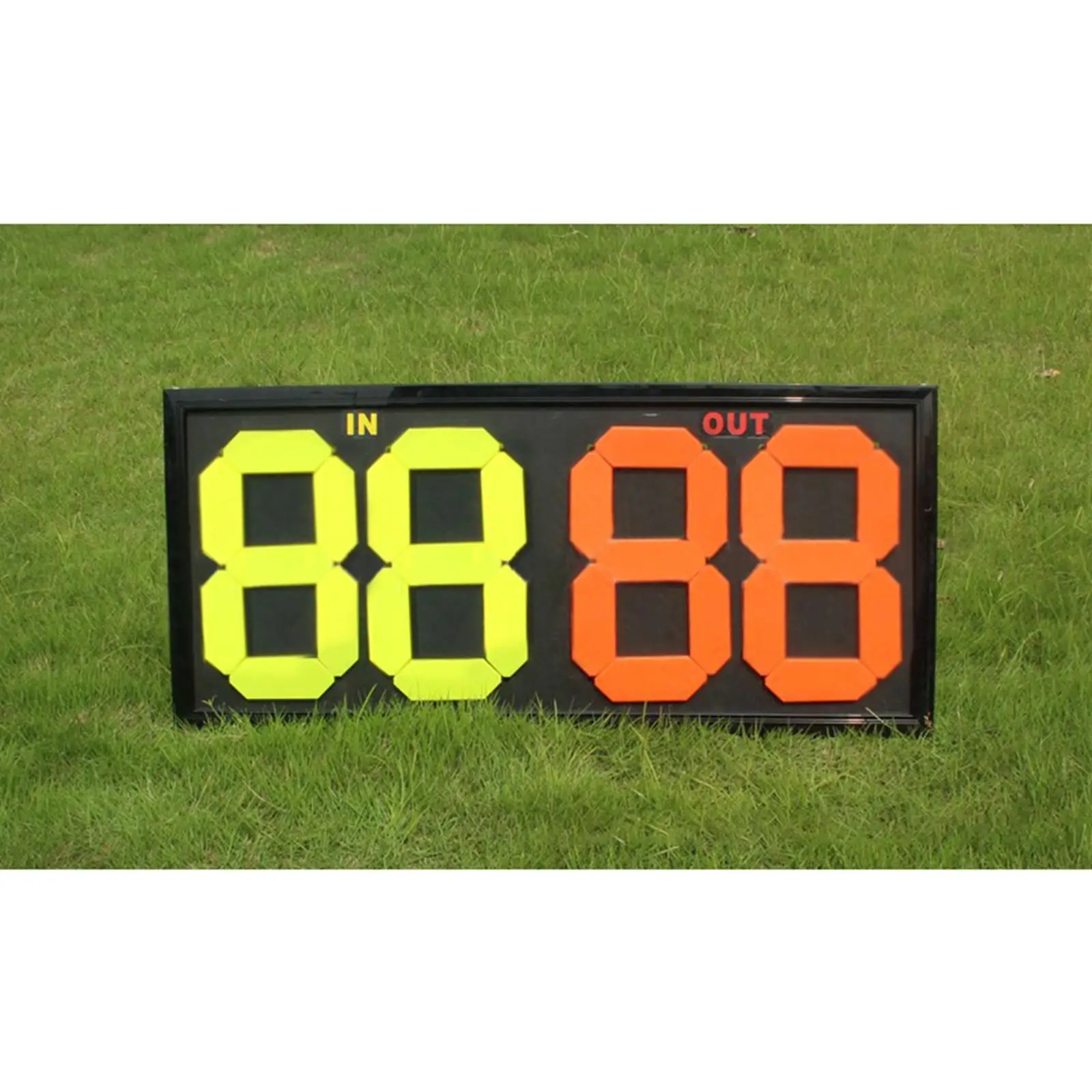 Football Soccer Manual Substitution Board Card 4 digits for Basketball Game Manually Fliping Numbers Doublesided Display Durable