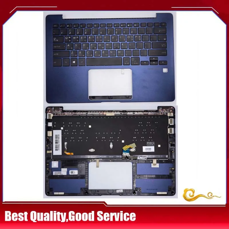 

Новая/Оригинальная клавиатура yuплойsheng для ASUS Zenbook 13 UX331 UX331 UX331UN UX331UA/UA Palmrest KR с подсветкой, синяя