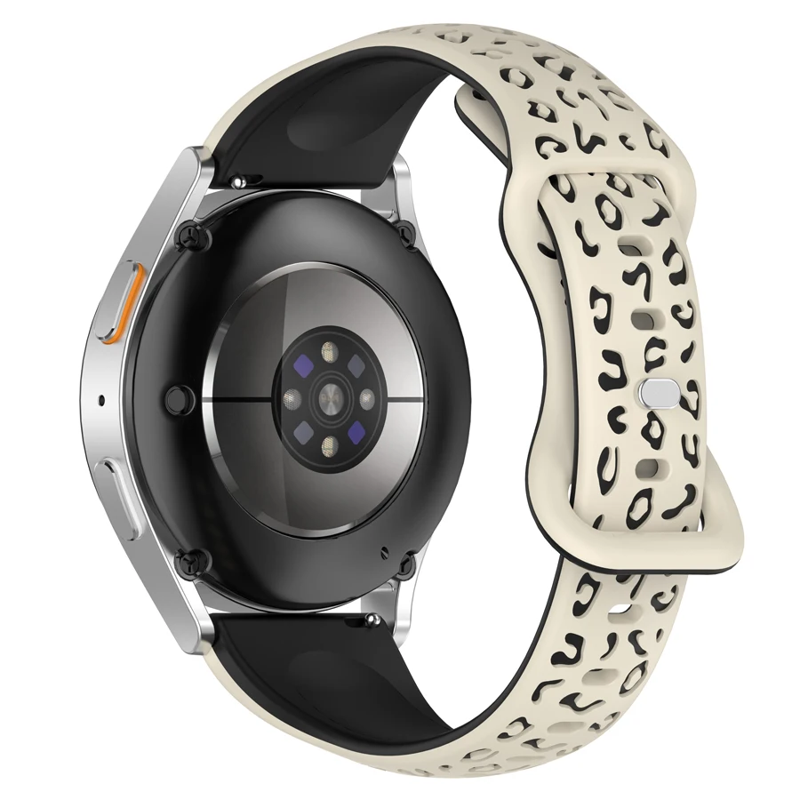 Universal Soft Silicone Watch Strap with 3D Flower Design - Available in 18mm, 20mm, and 22mm Sizes