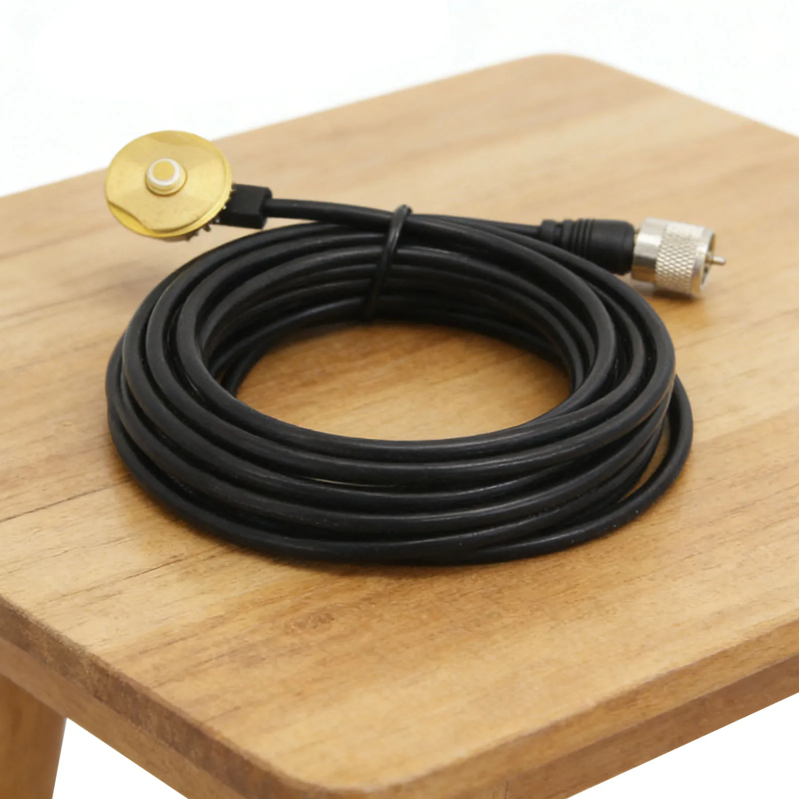 3/4인치 홀 마운트 라디오 NMO 안테나 마운트(16피트 RG58 동축 케이블 포함) VHF/UHF/CB 햄 라디오 안테나용 PL259 플러그