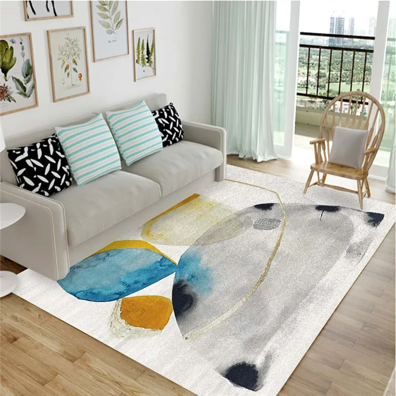 

Nordic Large Area Carpet Living Room Non-slip Area Rugs Bedroom Decoration Carpets Floor Mat Alfombras Para La Sala Moderna