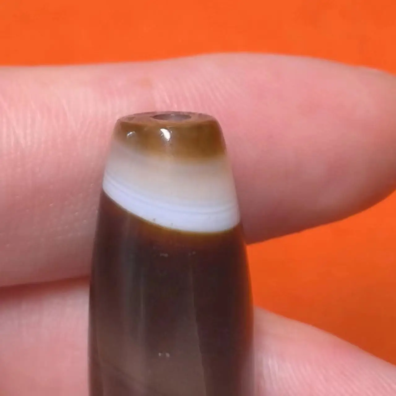 1pcs/lot Natural Wide Striped Line Beads Dzi Agate classic brown Centennial Beads lightning eye totem special unique jewelry