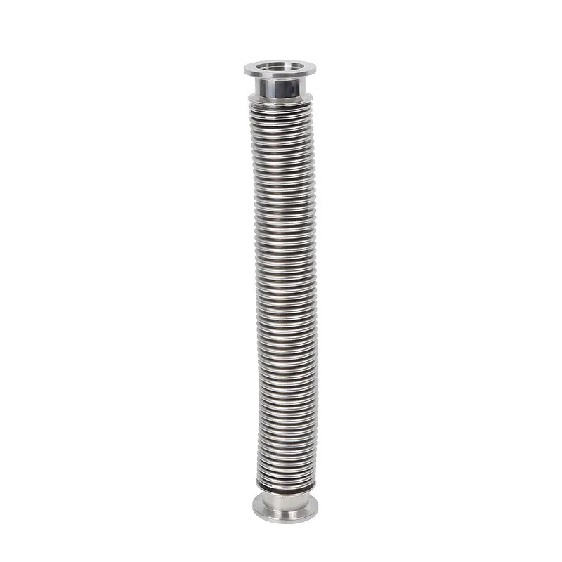 ISO-KF Bellows Hose - 304 Stainless Steel Vacuum Flex Coupling, 300-3000mm