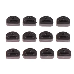 12 - Piece Classical Guitar String Retainer Set - Triangle Chord Tie Accessories (Black - 12pcs)