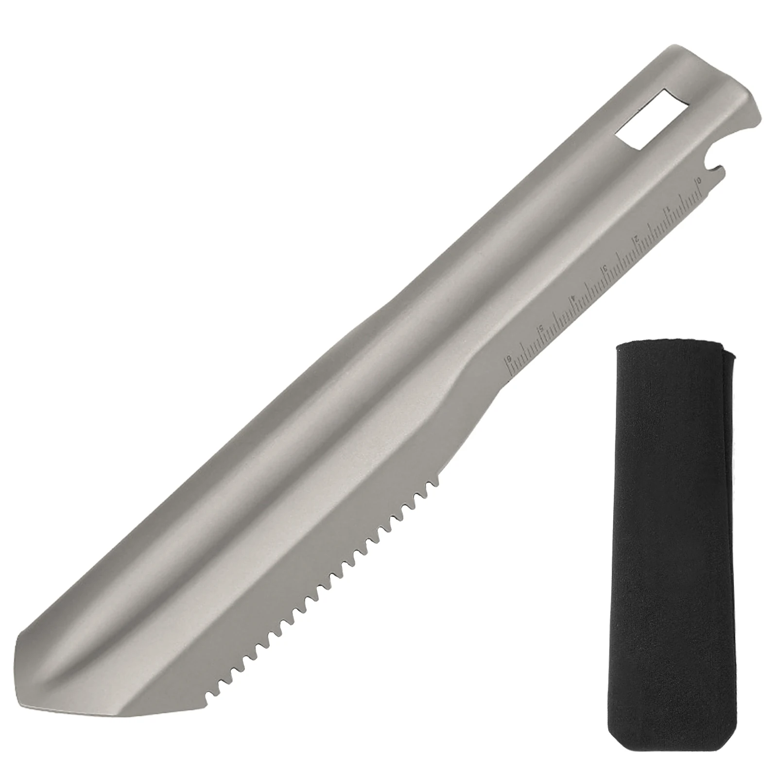 

Ultralight Titanium Hand Shovel Multi Tool Backpacking Trowel with Carrying Pouch for Gardening Hiking Camping Digging Tools