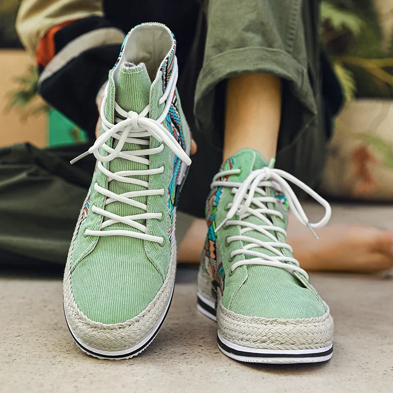 Fashion Spring Comfortable Sneakers Men Canvas Shoes Breathable Cool Street Shoes Male Brand Sneakers Black Mens Causal Shoes 5