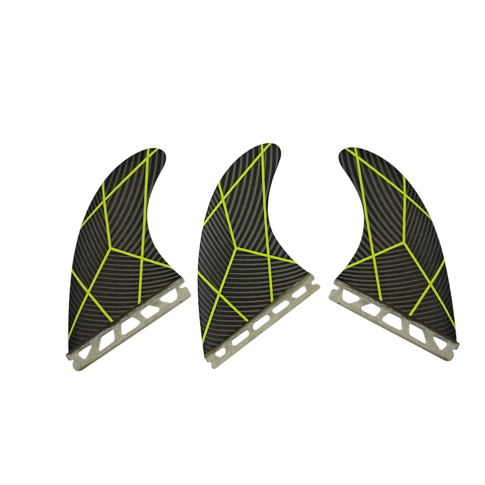 SUP Board Surfboard Single Tabs Fin Size M Surf Fins Black Color Good Quality 3pcs/set Quillas Surf  Fin Ocean Sports 3pcs black buffalo horn gua sha set scraping board acupuncture massage stick skin care tools face jawline eye body physiotherapy