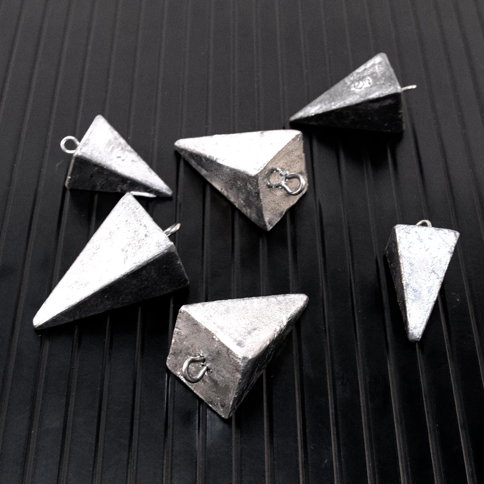 5pcs Pyramid Sinker Fishing Weight Sinker Surf fishing Bottom Rig