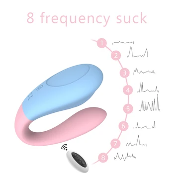 Wireless Vibrator Adult Toys For Couples USB Rechargeable Dildo G Spot U Silicone Stimulator Double Vibrators Sex Toy For Woman 3